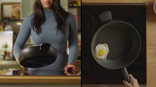 Kapaklı Yapışmaz Tava, 24 cm, iCook™ video